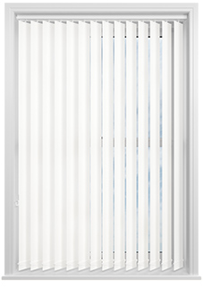 Roma, Peony White - Vertical Blind